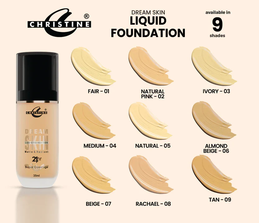 CHRITINE DREAM SKIN LIQUID FOUNDATION